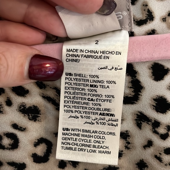 Chico’s Long Sleeve Duster, Size 2(L 12/14), Cheetah Print - Picture 6 of 9